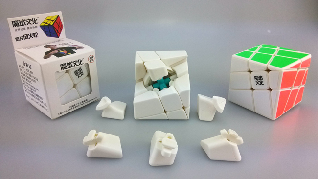 YJ MoYu Crazy Windmill Speed Cube White